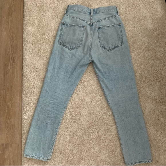 Agolde Riley High Rise Straight Crop in Shatter - Picture 7 of 10